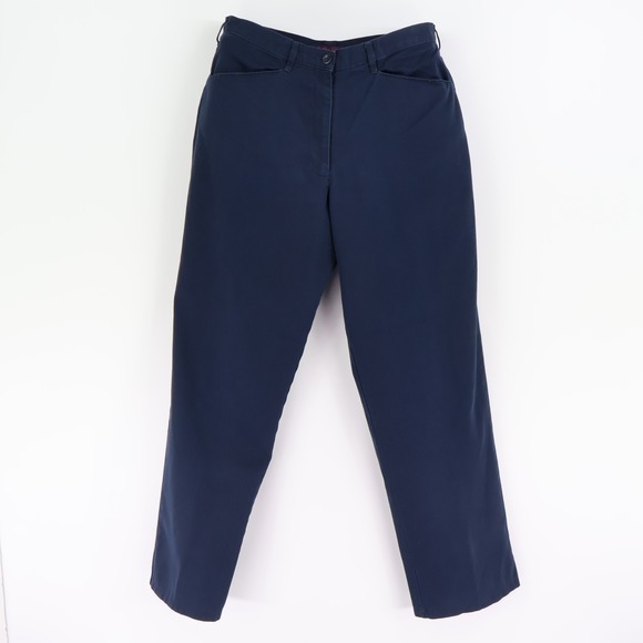 Cintas Pants‎ Cathy Fit High Rise Straight Leg Womens Size 10 Dark Blue Pockets - Picture 1 of 7
